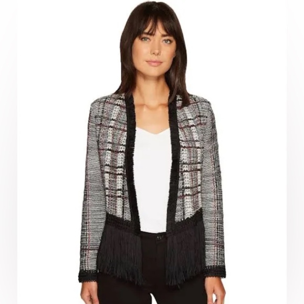 Nic+Zoe fringe coat